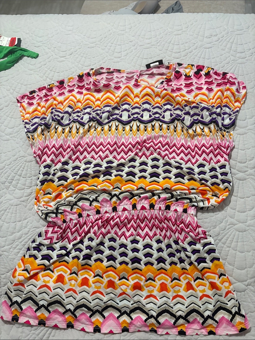 La Blanca Pink, Yellow & Purple Mini Dress